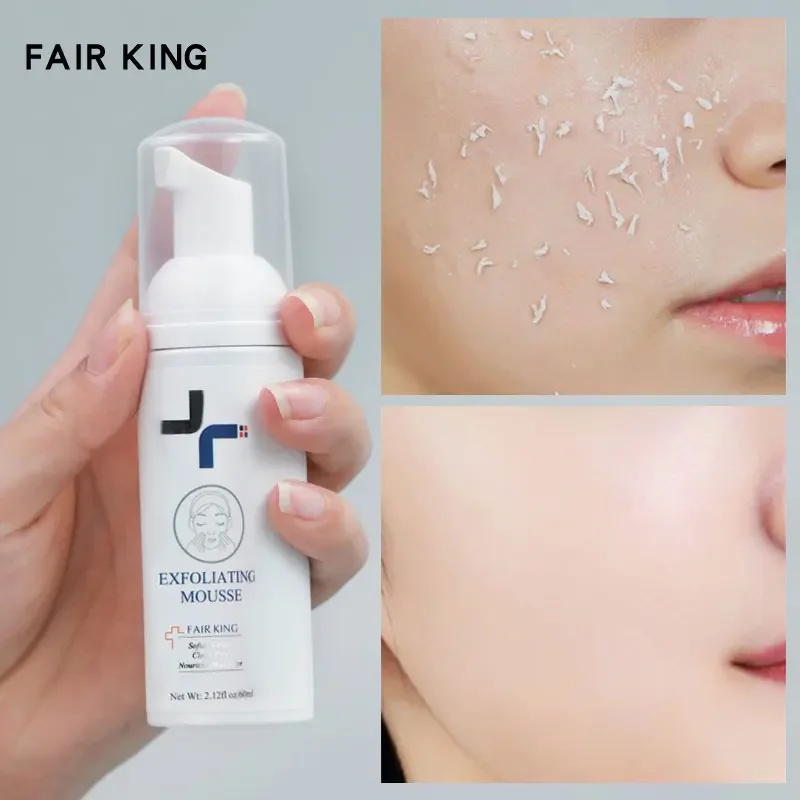 Foaming Exfoliating Mousse Deep Remove Cleaning All Skin Types Wash Face Smooth Moisturizing Skin Exfoliator Unblock Pores 60ML