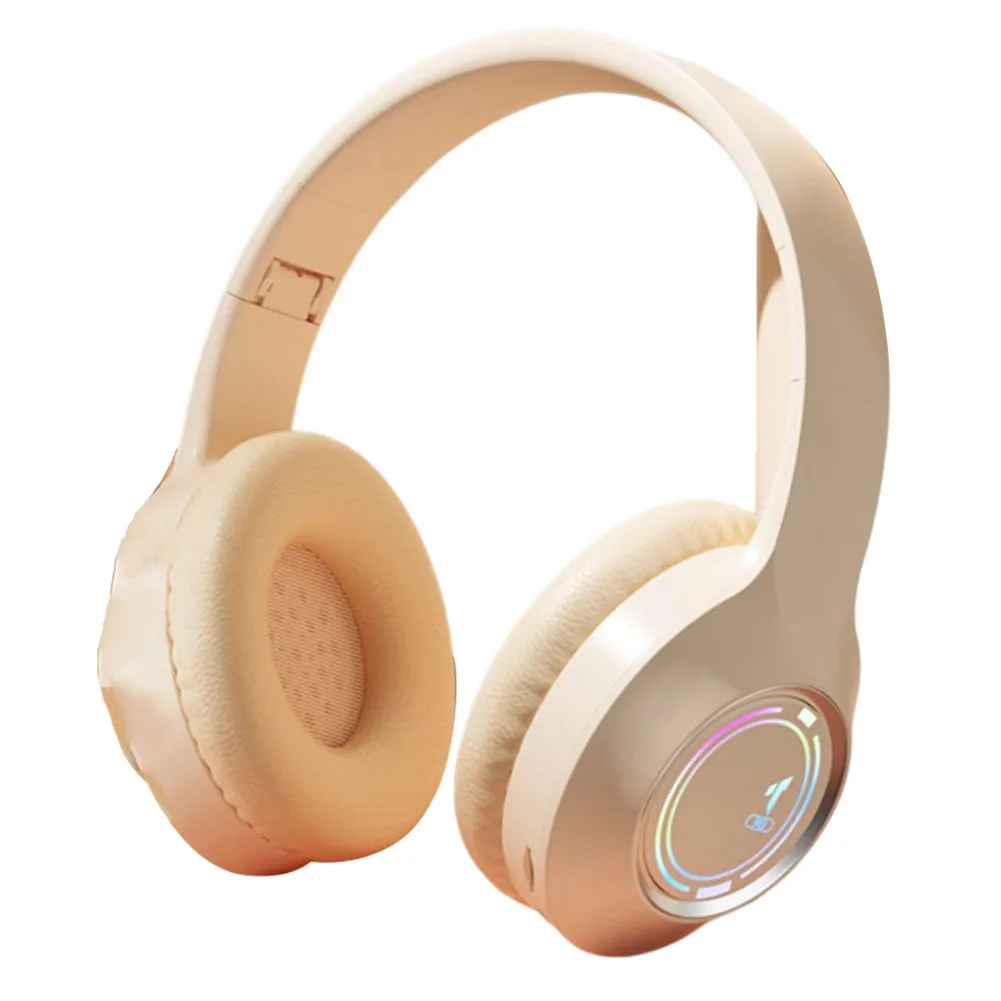 

Foldable Headphones Multi Functional Wireless Headphones LED TYPE C Charging Multi Scene Use Folding Design High Quality