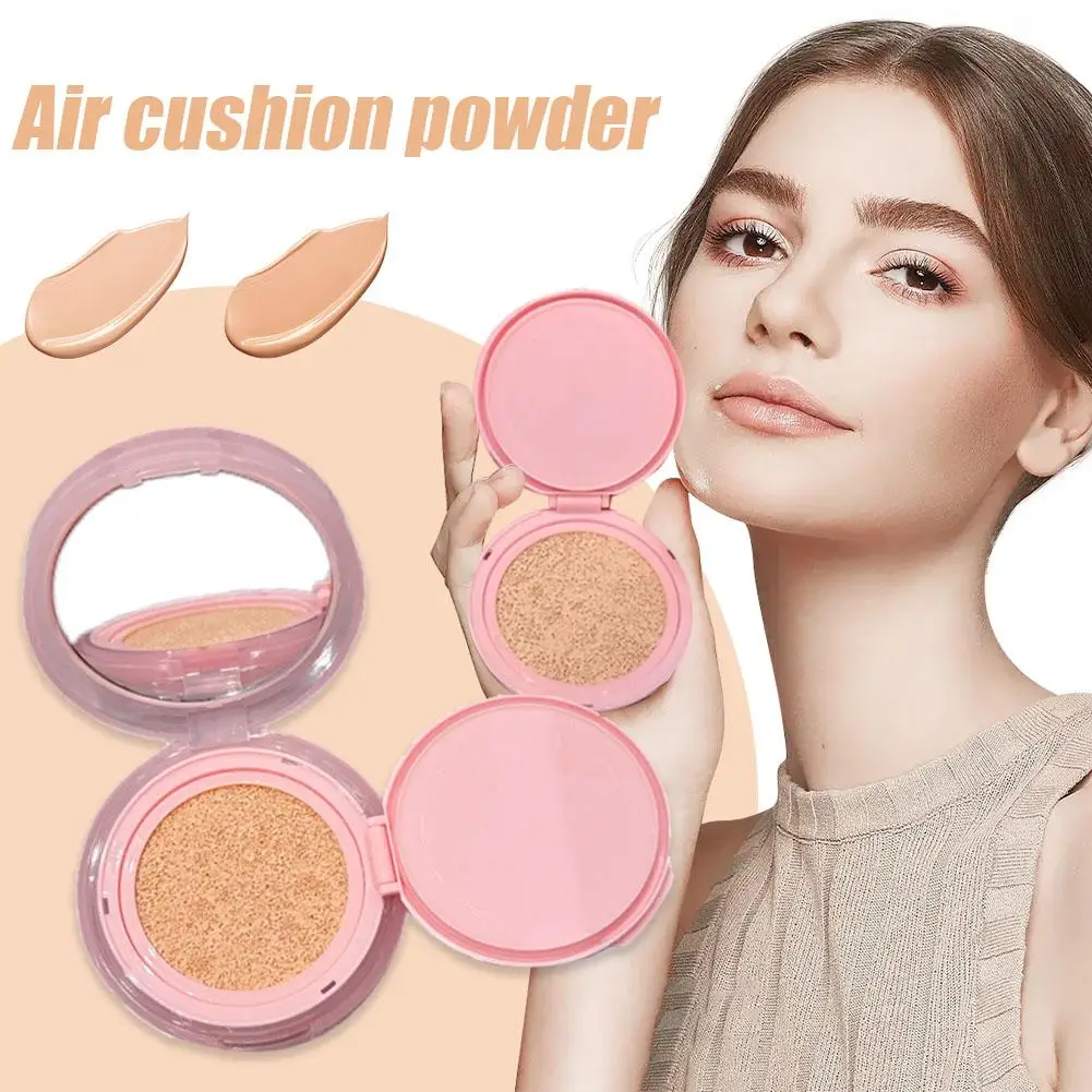 Air Cushion CC Cream Natural Moisturizing Foundation Concealer Oil-control Puff Korean Cosmetics Cream BB Makeup Whitening Q6I9