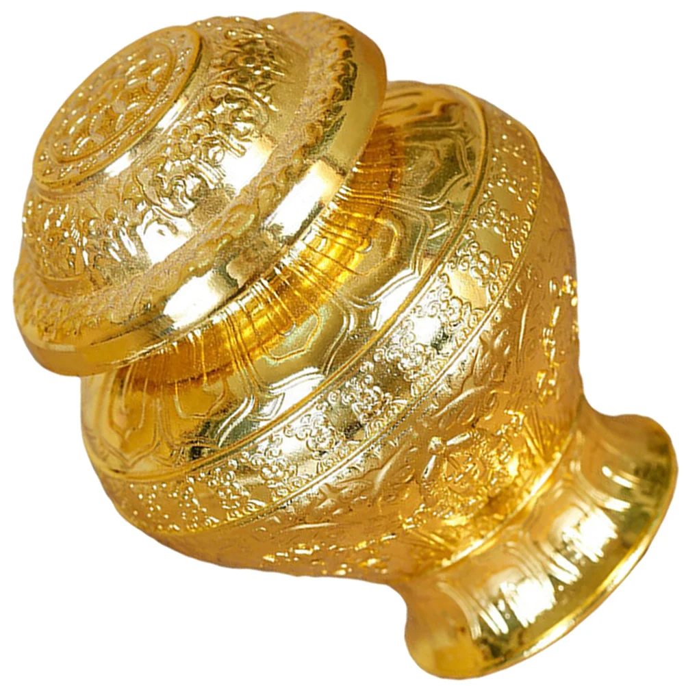 

Decorative Buddha Bottle Alloy Gemstone Holder Unique Stylish Home Office Buddhist Adornment Gift Buddha Bottle Decor