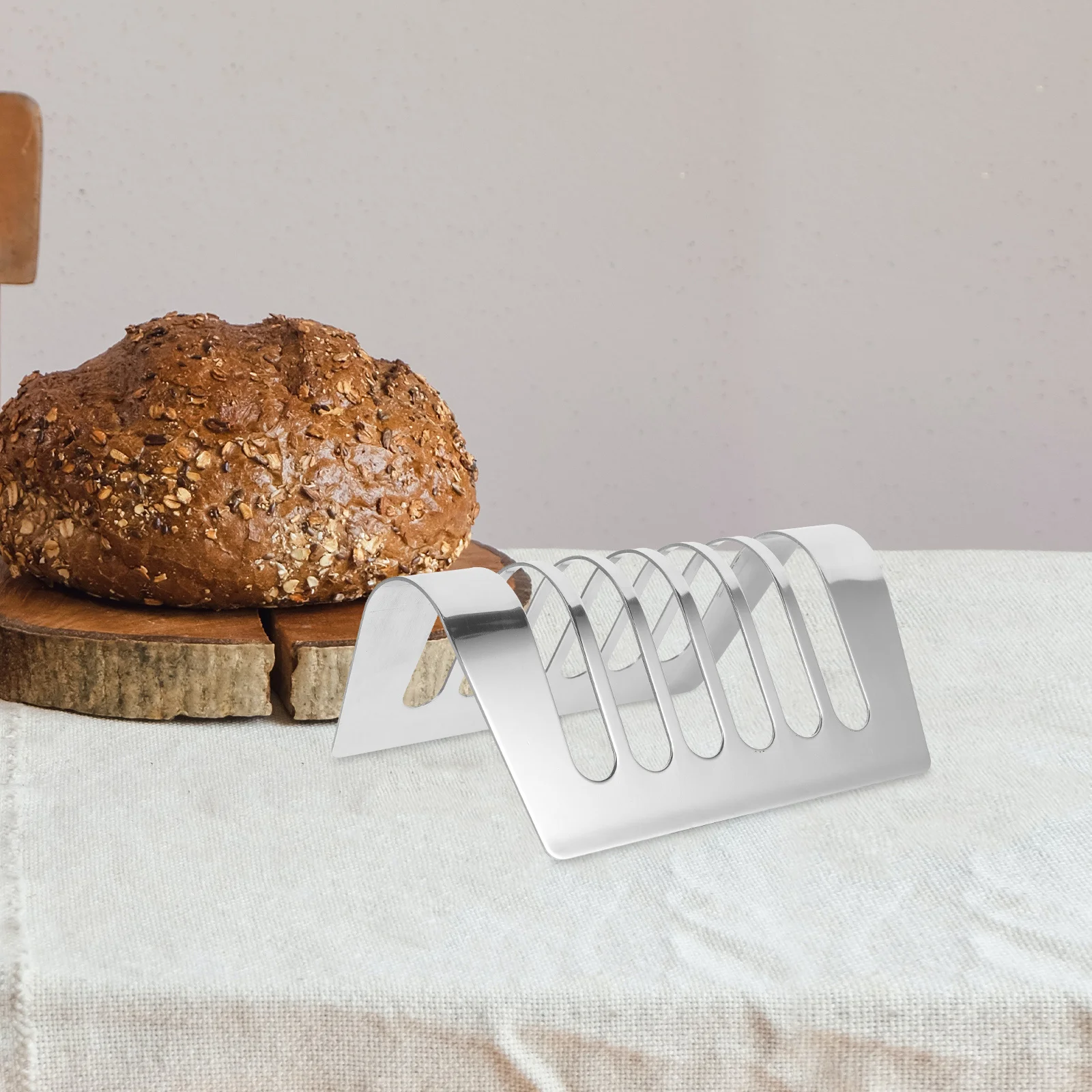 Haushalt Edelstahl Toast Rack Brot Halter Glatte Bogen Form Küche Zubehör für Den Täglichen Gebrauch Frühstück Party