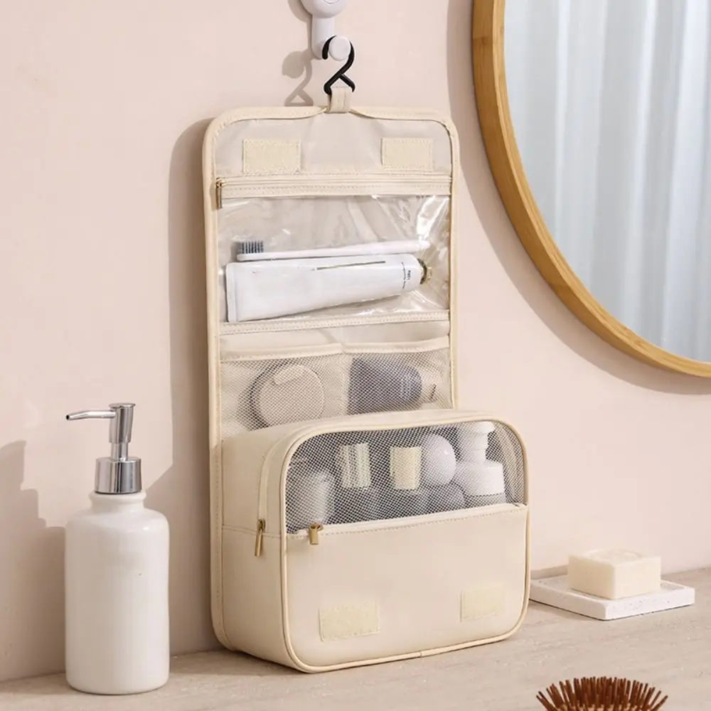 

Wash Bag Clutch Bag Nylon Makeup Bag Waterproof Multifunctional Large Cosmetic Bag Large Capacity Hanging Bag Travel Bag Travel