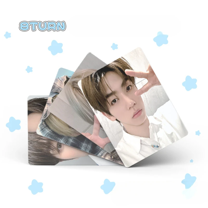 50pcs kpop 8 drehen Selfie Laser Lomo Karten Jaeyun Haemin Foto karte Kyungmin Mode Bühne Boxed Foto karten Fans Sammlung Geschenke