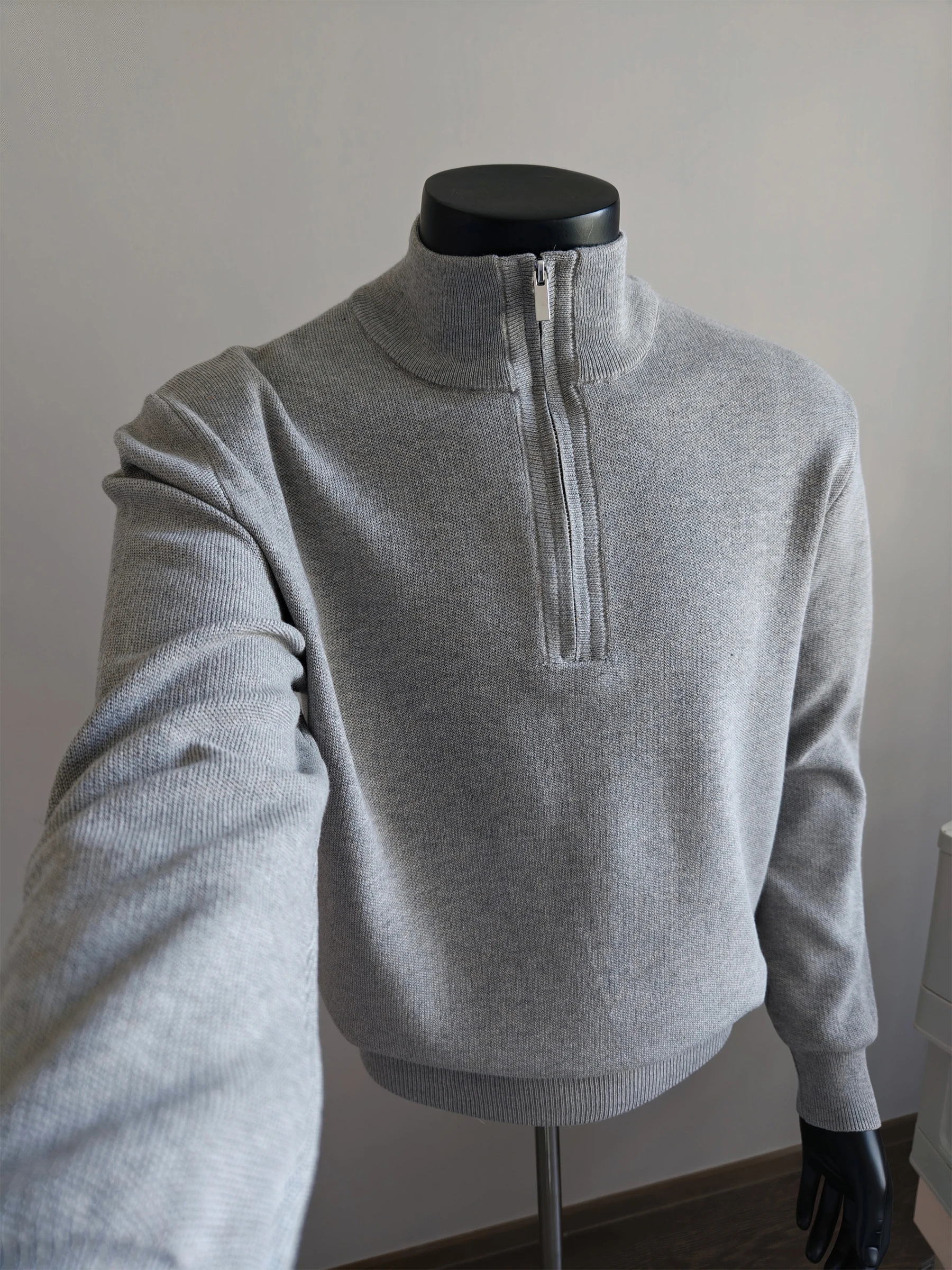 

Men's Knitted Sweater Stand Collar f Zipper Autumn Winter Casual Sle Inner Wear High nce Sensation New Arrival