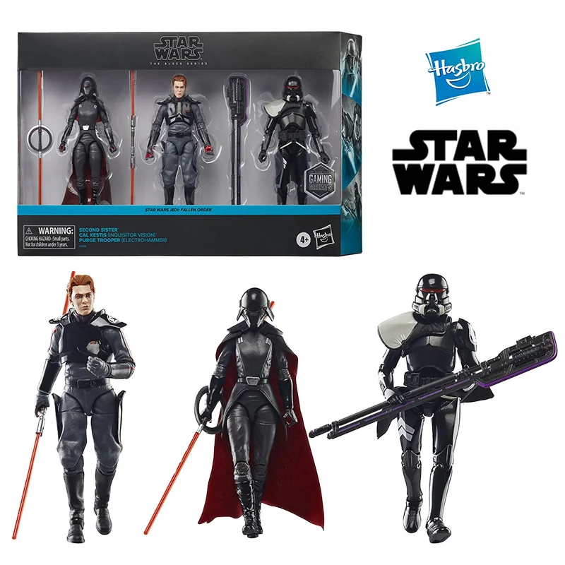 Hasbro Star Wars Jedi Fallen Order Second Sister Cal Kestis Purge Trooper 3-Pack Original Action Figure Model Toy Collection