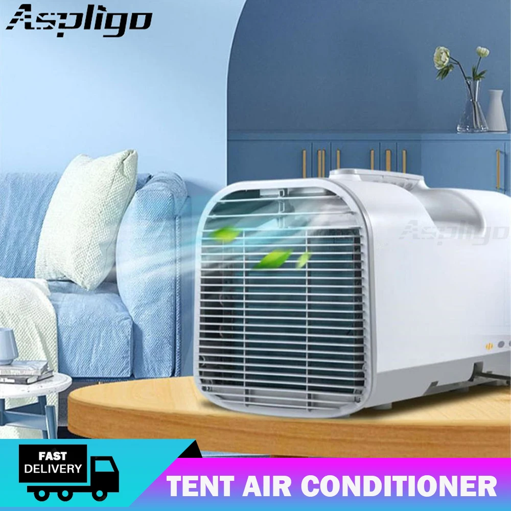 

Aspligo Outdoor Intelligent Tent Air Conditioner 12V Mini Camping Air Conditioning 24V Ac 220V for Car SUV RV Camper Motorhome