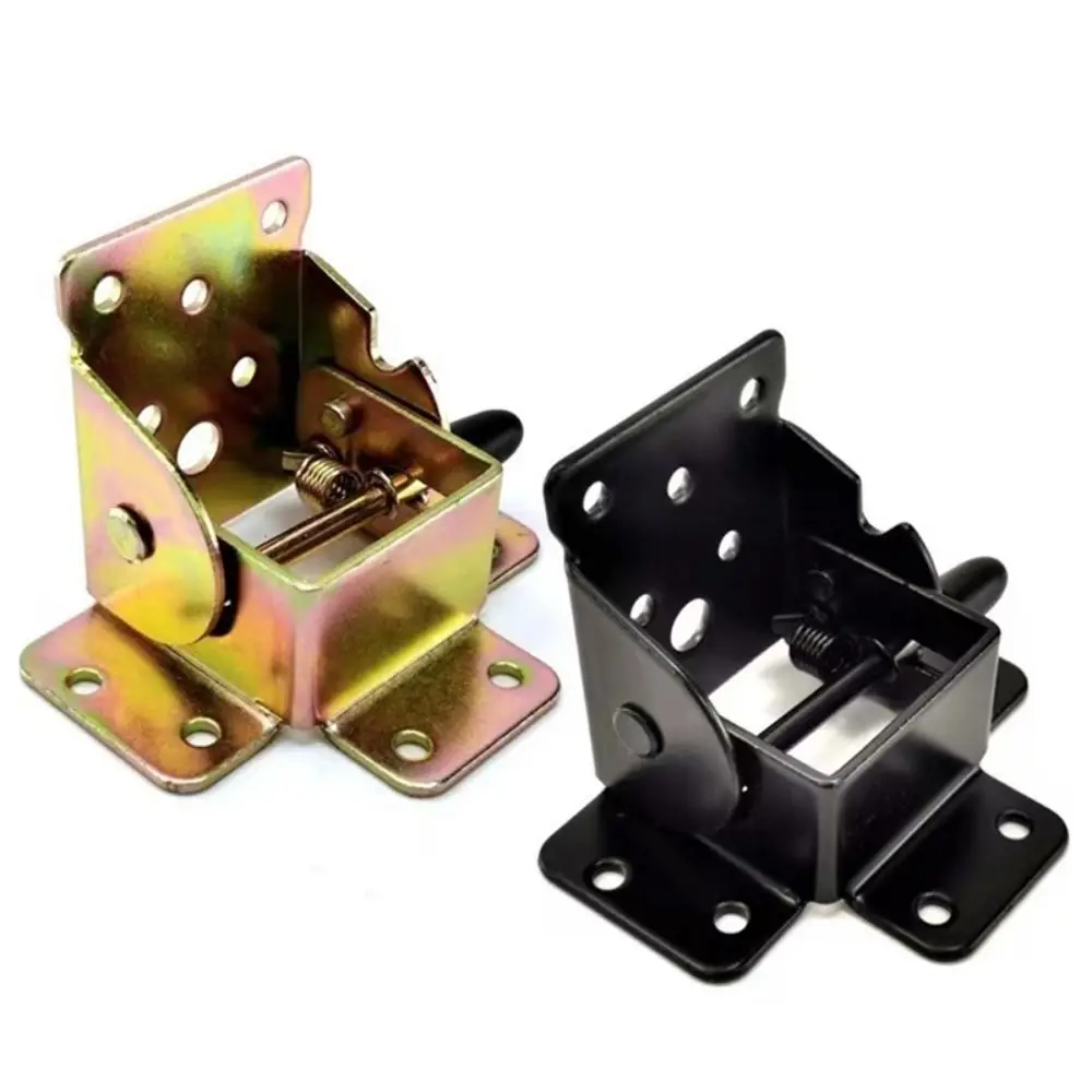

2Pcs 90 Degree Folding Gussets for Folding Legs Corrosion Resistance Table Connector Self-Locking Hinge Smooth Surface Steel