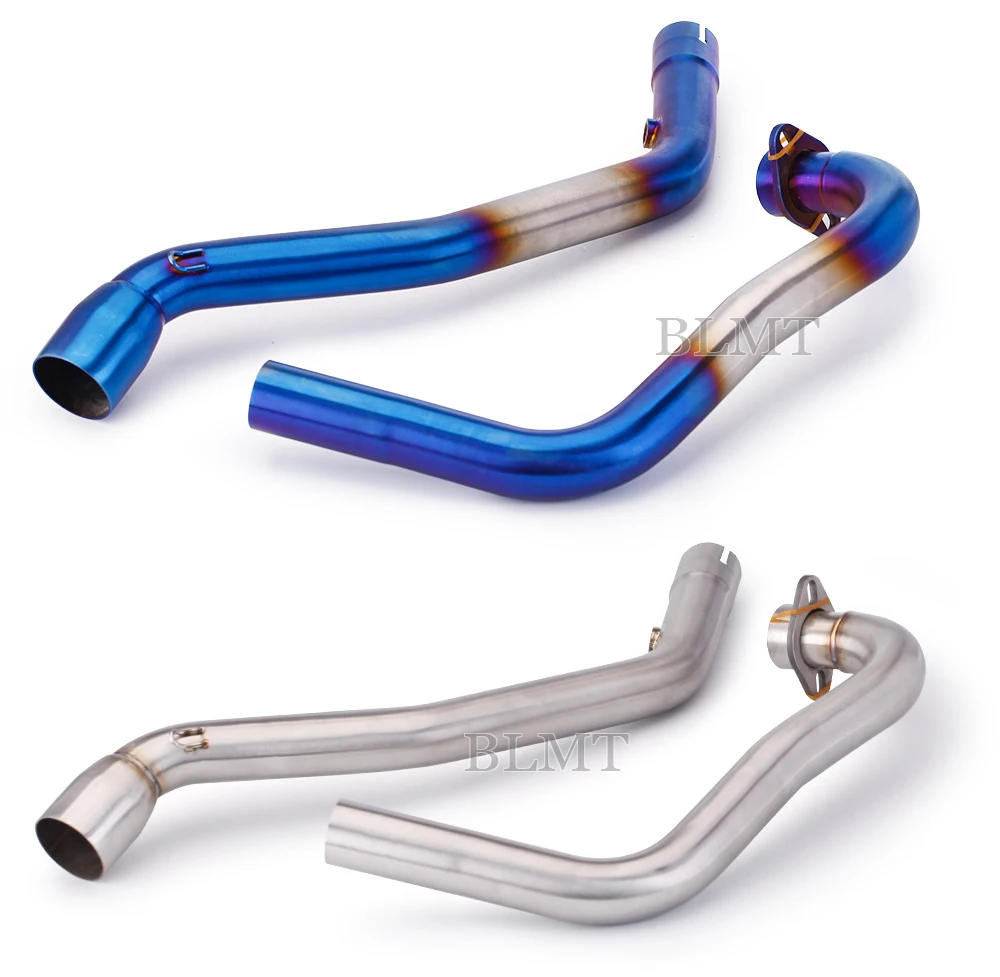 For SUZUKI GIXXER 250 GIXXER250 SF250 Motorcycle Exhaust Muffler Escape  Motorbike Front Tube Middle Link Pipe Slip on