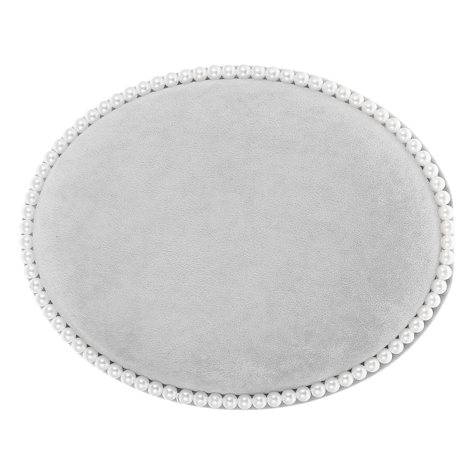 

Earring Storage Oval Board Display Stand for Necklaces Earrings Rings Ear Studs Storage Organizer Grey Medium Size Jewelry