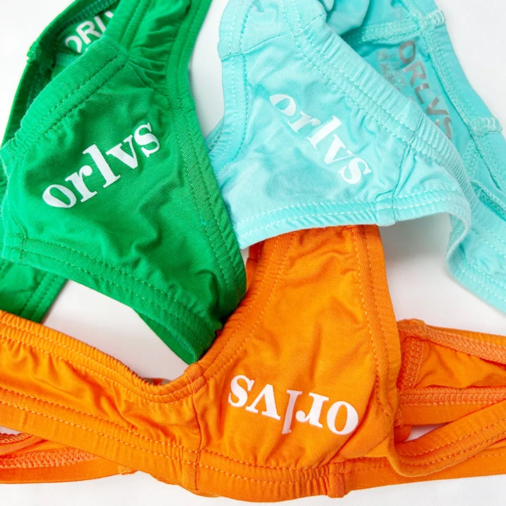 G-Strings Thongs Modal Men's Thong Bikini Single Thong Lifted Buttocks Air Free Sexy Slim Waist Small Triangle Solid Color Thong