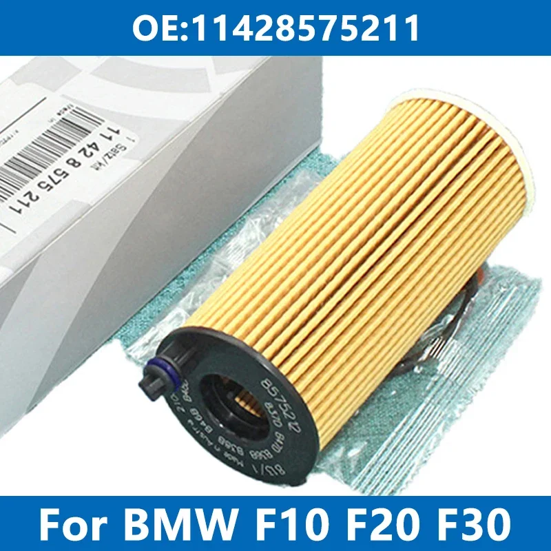 Car Oil Filter 11428575211 For BMW F10 F11 F15 F20 F25 F30 F31 F34 G01 G20 G30 118i 320i 320d 520d 530i X3 X4 X5 B47 B48 Engine