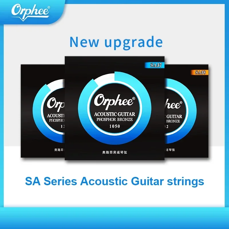 Orphee Acoustic Guitar Strings High Carbon Steel Hexagonal Core Phosphor Bronze Wound Acoustic Guitarra String SA37 SA38 SA39