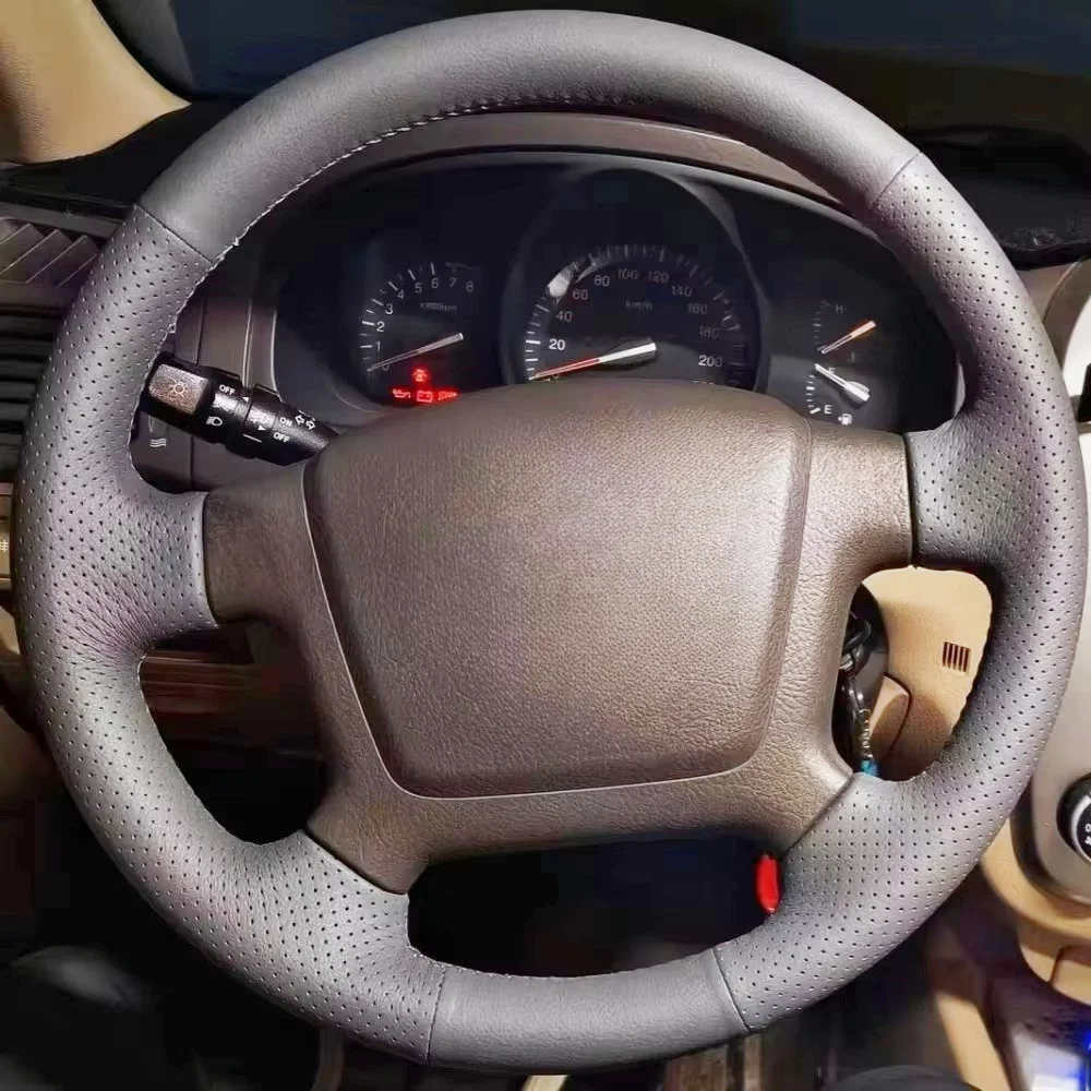 

Автомобильный чехол на руль, нескользящая кожа из микрофибры для Kia Carens 2007 2008-2011, чехол на руль, автомобильные аксессуары