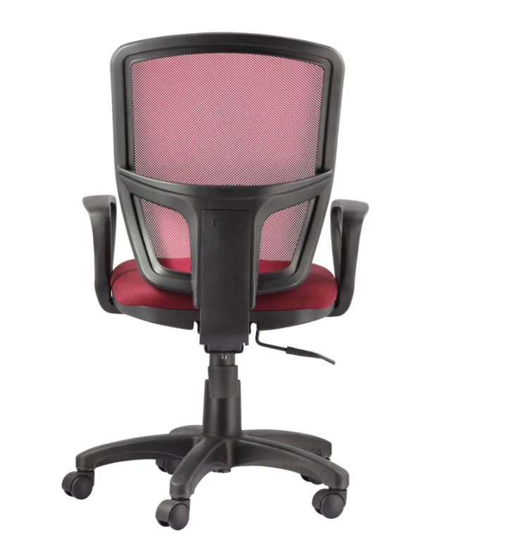 July005 Stylish Mid Back Mesh Guest Manager Office Computer Chair With Fixed Arm