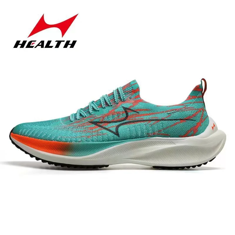 HEALTH Men Women Professional Marathon Shoes Wet Ground Anti-skid Carbon Plate Ultra Light Speed Running Training Sneakers