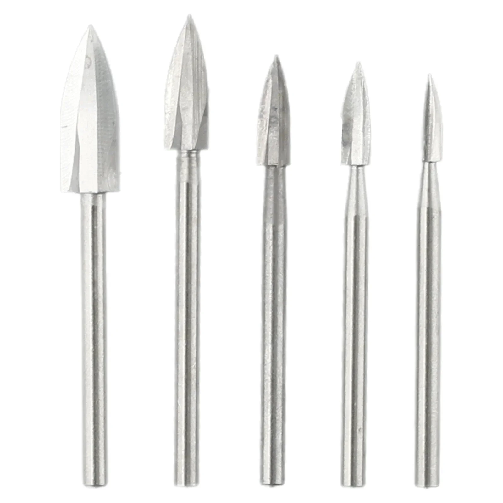 Juego de brocas de grabado de 5 piezas, accesorios de taladro de grabado, brocas de fresado de madera de carburo HSS, rebabas para bricolaje, herramienta de carpintería