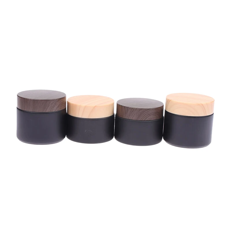 Lege Potten Matglazen Crèmepot Cosmetische Container Met Deksel 5-100G Glazen Fles Make-Up Container Reis Cosmetische Potten