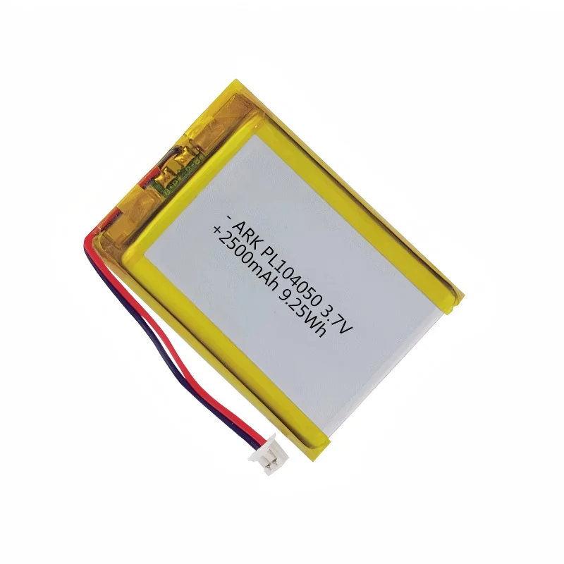 104050 3.7V 2500mAh Lithium Polymer Battery Rechargeable Li-Po Batteries Li-Ion Cells for GPS MP3 MP4 PDA Camera Beauty Device
