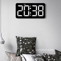 Digital Wall Clock, LED Screen Digital Clock With Remote Control, Large Wall Clock With Temperature Humidity Display, 10.5\