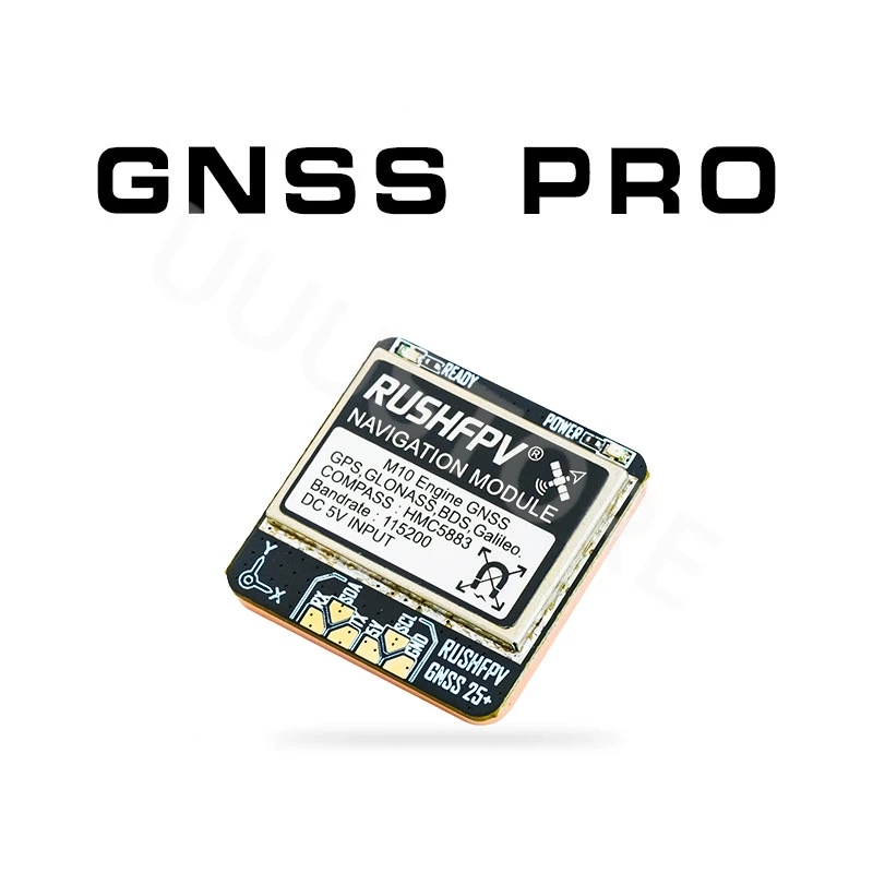 

RUSHFPV GNSS PRO UBX NMEA Dual Protocol GPS Module Built-in Ceramic Antenna Compass 25X25mm for RC Airplane FPV Long Range