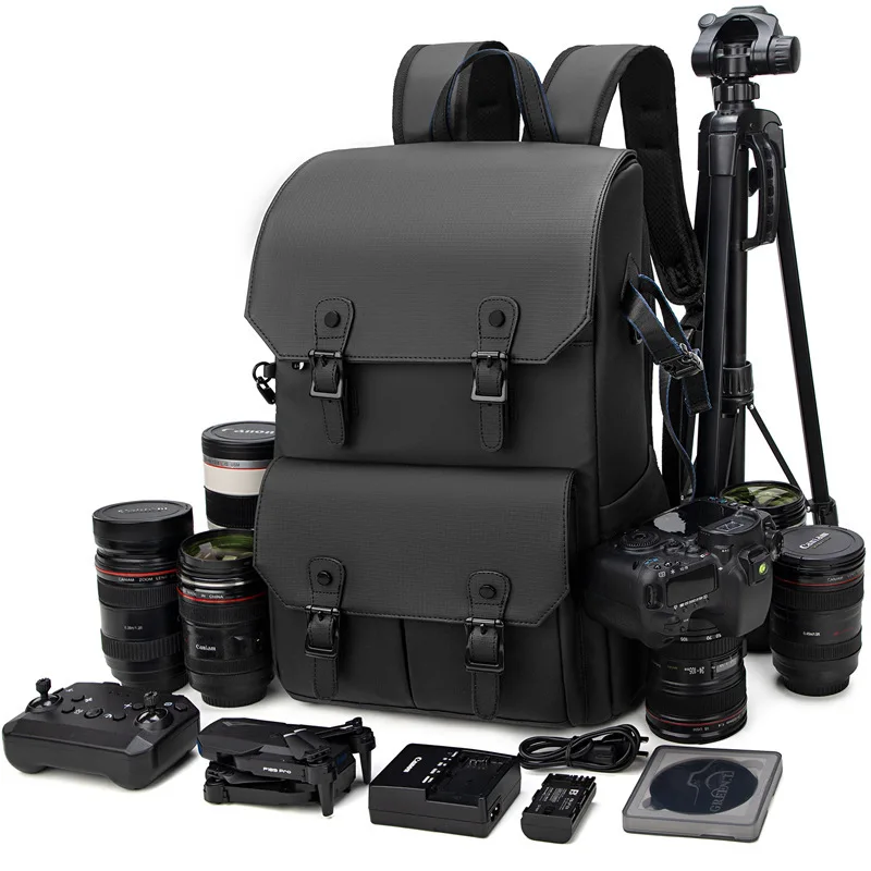 Generic Waterproof Anti Theft Large Capacity Wear Resistant Oxford Cloth Camera Drone Backpack Photography Storage Bag
