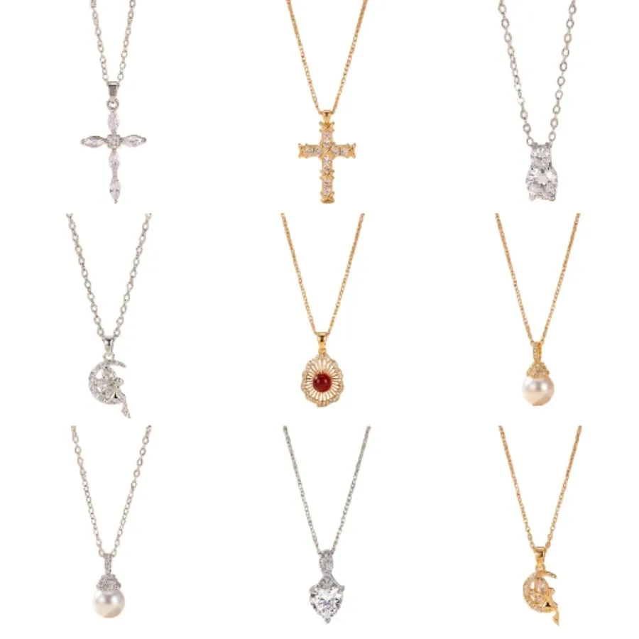 New Sparkling Micro Pave CZ Necklace, Sweet Flower Clavicle Chain Pendant for Women, Versatile Everyday Wear Jewelry Gift