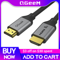 QGeeM 8K HDMI Cable Compatible HDMI 2.1 Wire for Xiaomi Xbox Serries PS5 4 Chromebook Laptops 120Hz HDMI Splitter Digital Cable