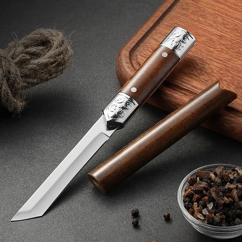 Personalized Outdoor Knife M390 Fruit Knife Handle Meat Outdoor Camping Tactical Straight Portable survival knife