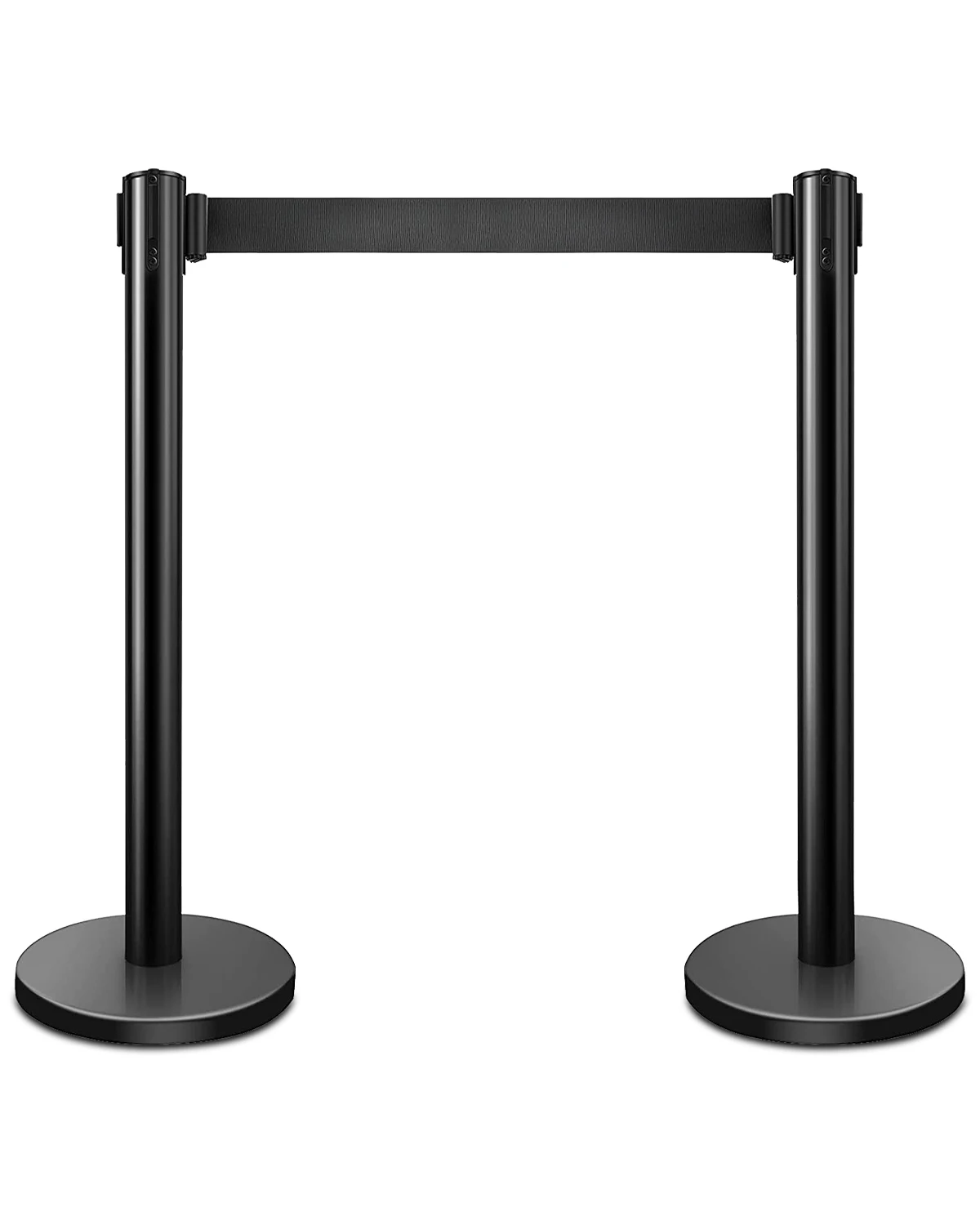 Set Of 2 Retractable Stanchions For Crowd Control - 33.4