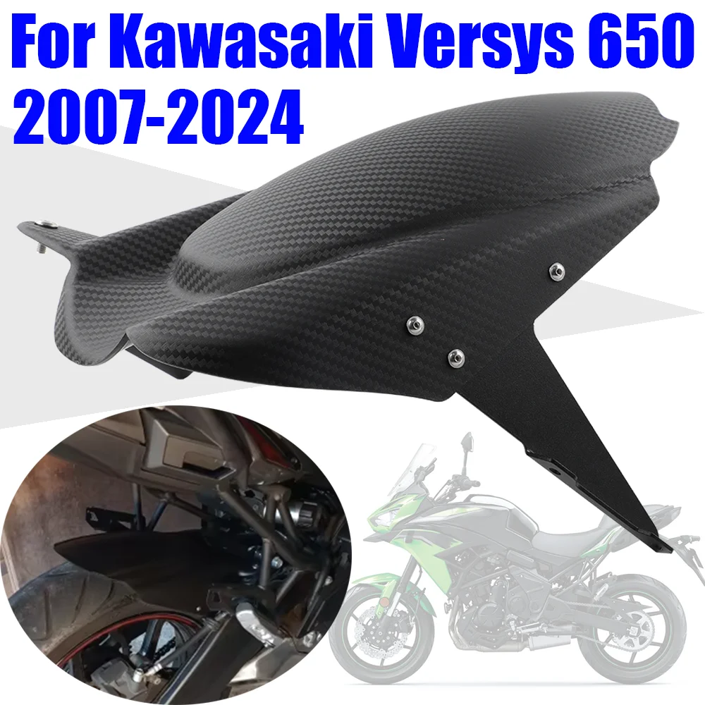 

Motorcycle Accessories Rear Tire Wheel Fender Mudguard Splash Guard For Kawasaki Versys 650 Versys650 KLE650 2007 - 2024 2023