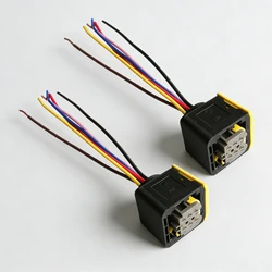 2Pcs 6Pin Connector Wire Harness For Scania Corner Light Plug Socket Wiring Accessories Parts