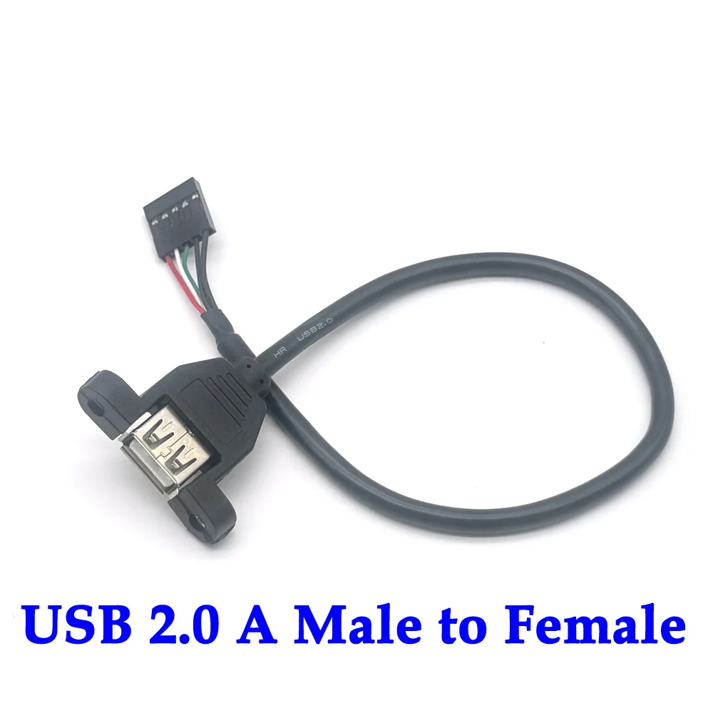 

USB 2.0 Male to XH2.54 Printer Panel Mount to Micro usb Mini usb Type-cmale Extension Cable Screw Hole Connector Degree