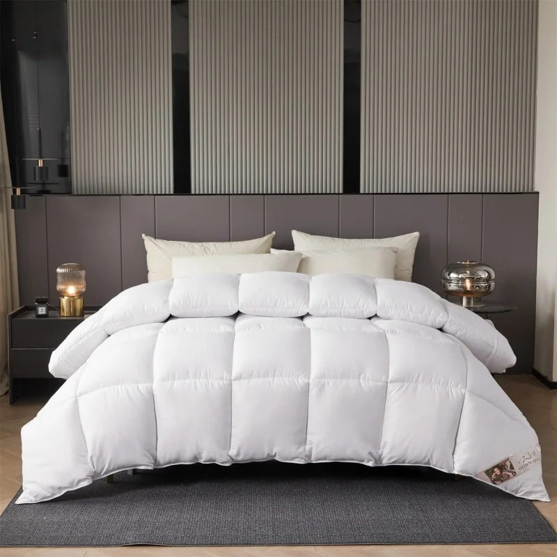 White Quilt Core for Home Hotel Soft Polyester Fiber Cozy Fluffy Single Comforter Dorm Hospital All Season Quilts Full Drop Ship