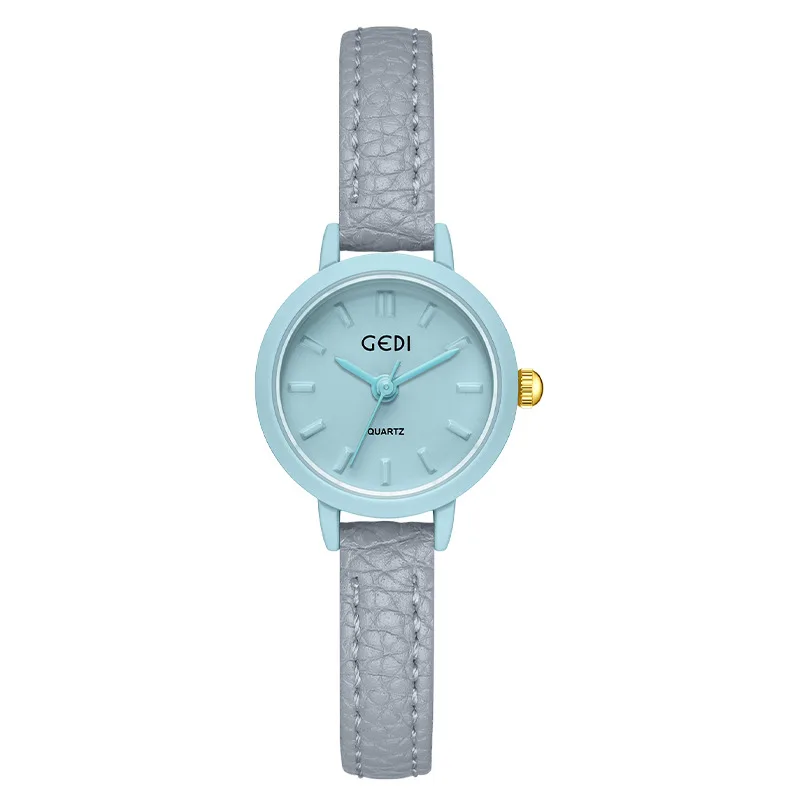 GEDI Watch for women simple thin strap small round dial student fashionable Colorful bracelet waterproof quartz watches