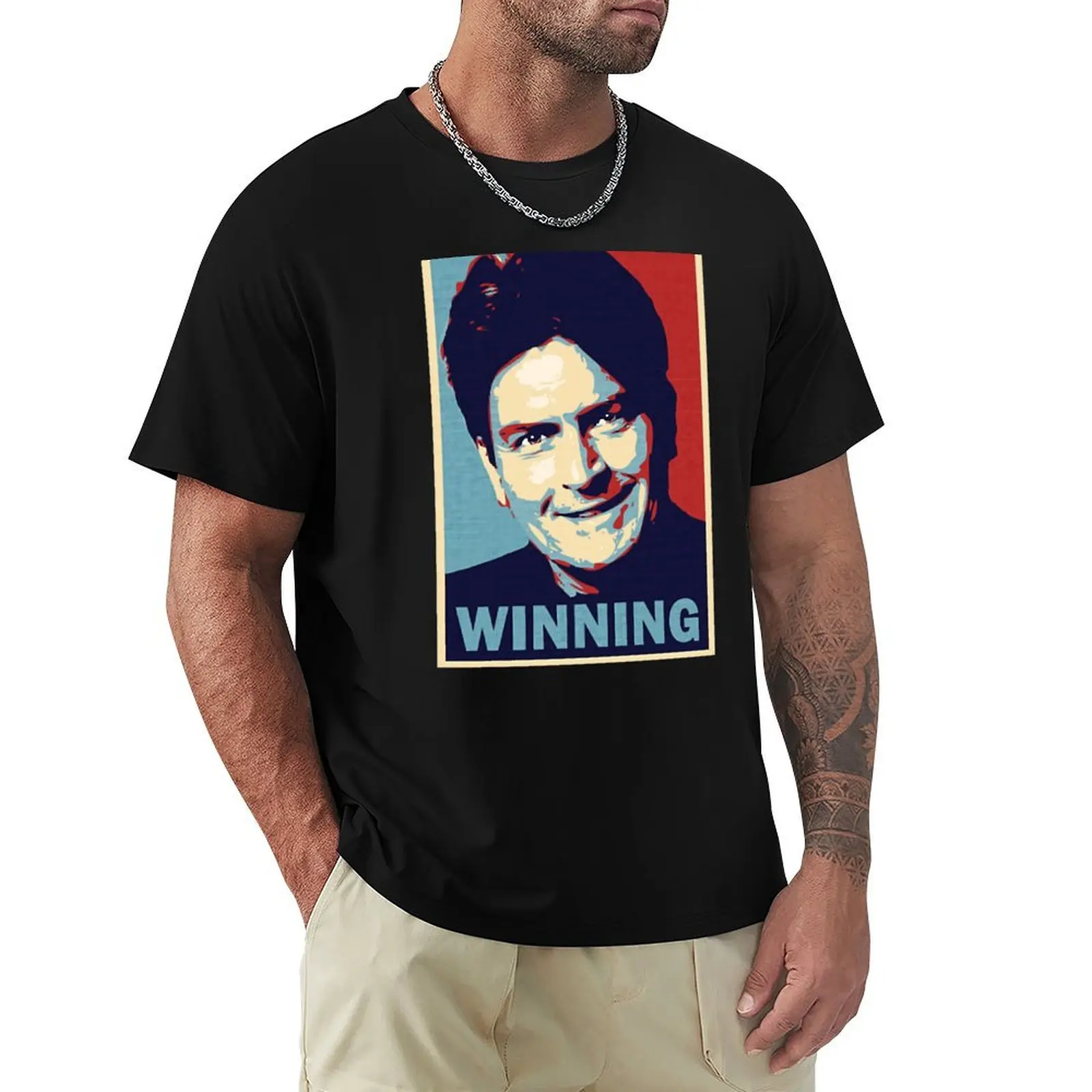 Winning, by Charlie Sheen T-Shirt man t shirt designer T-Shirt