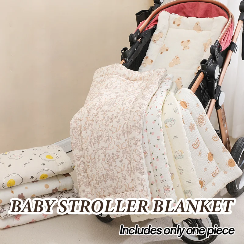 Bean Fabric Stroller Mat, Ultra Soft and Breathable. Fits Strollers, Dining Carts Rockers and Child Seat Cushions Indoor Outdoor