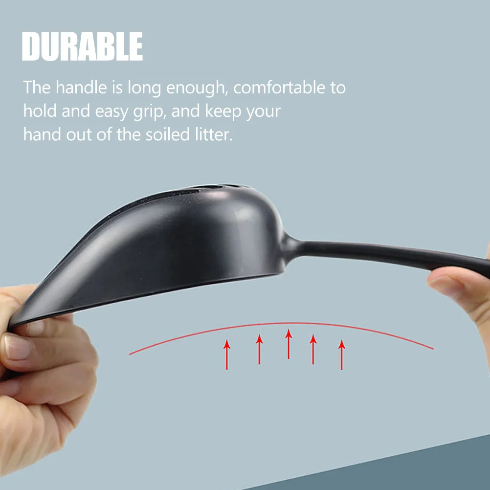 

2Pcs Plastic Litter Shovel with Fine Mesh Filter Sturdy Handle Easy Grip for Quick Cat Litter Scooping Portable Household Pet