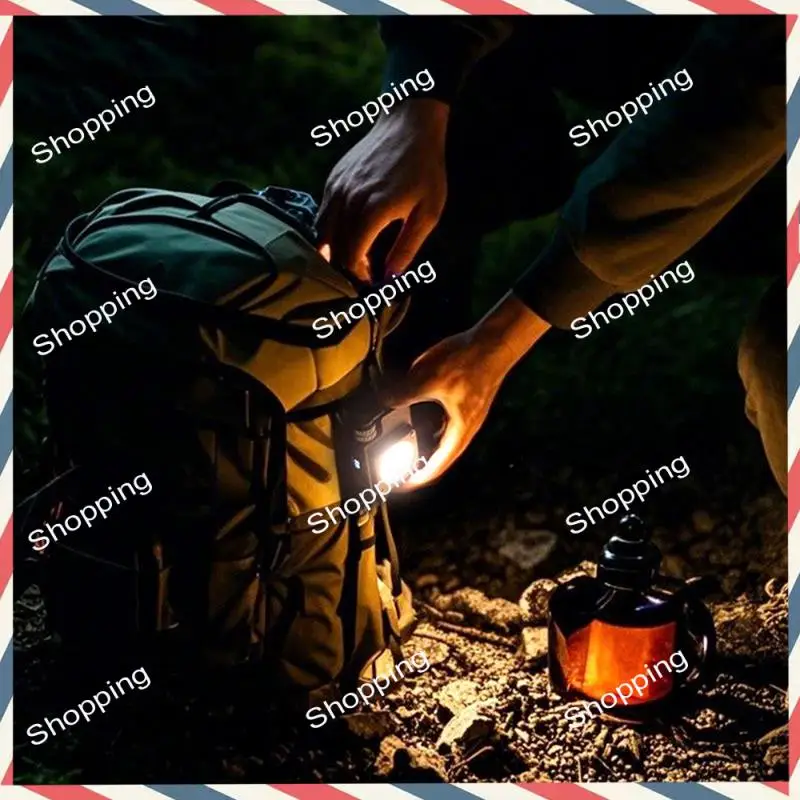 M20K 3500LM Ultra Bright Mini Camping Light USB-C Rechargeable 5 Light Modes Portable For Outdoor Emergency Silver