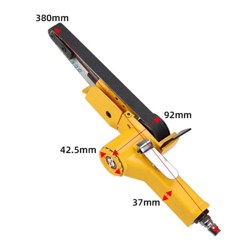 Ponceuse à bande pneumatique, 3/8 pouces, ponceuse à bande pneumatique