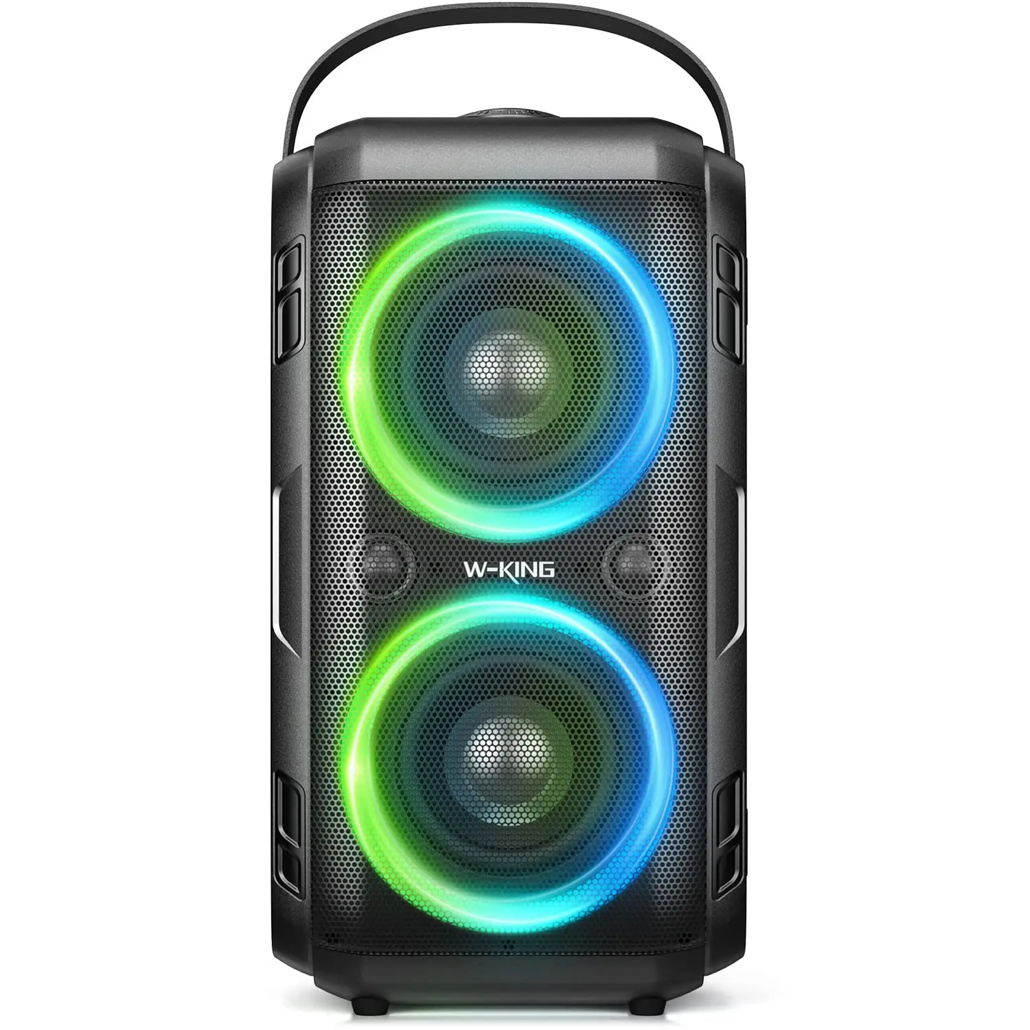 W-KING T9 80W Wireless Portable Stereo Subwoofer Bluetooth Speakers LED Ambient Light TWS Function Outdoor Family Party Karaoke