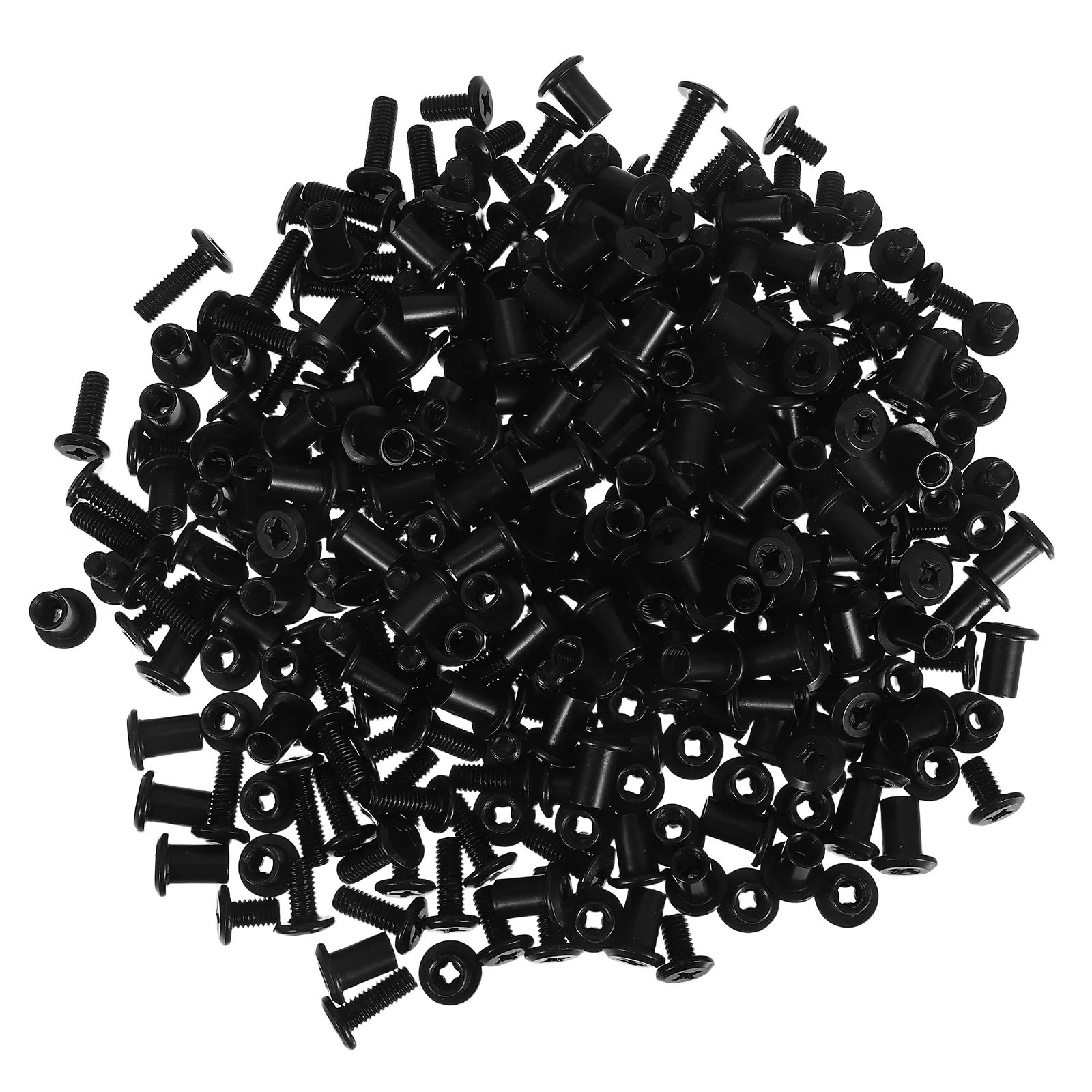 

170 Sets Furniture Connection Screws Heavy Duty Round Head Bedframe Replacement Wall Mounting Hardware Wood