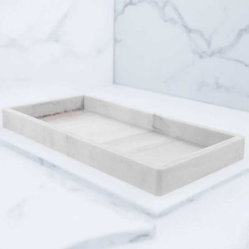 

Bathroom Silicone Vanity Tray Decorative Compact Perfume Soap Organization Tray Vanity Trays for Bathroom