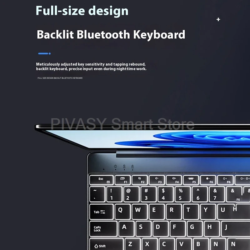 15,6 pulgadas N5095 2,9 GHz portátil IPS 1080P teclado retroiluminado desbloqueo de huellas dactilares para estudiantes diseño de negocios batería de larga duración plata