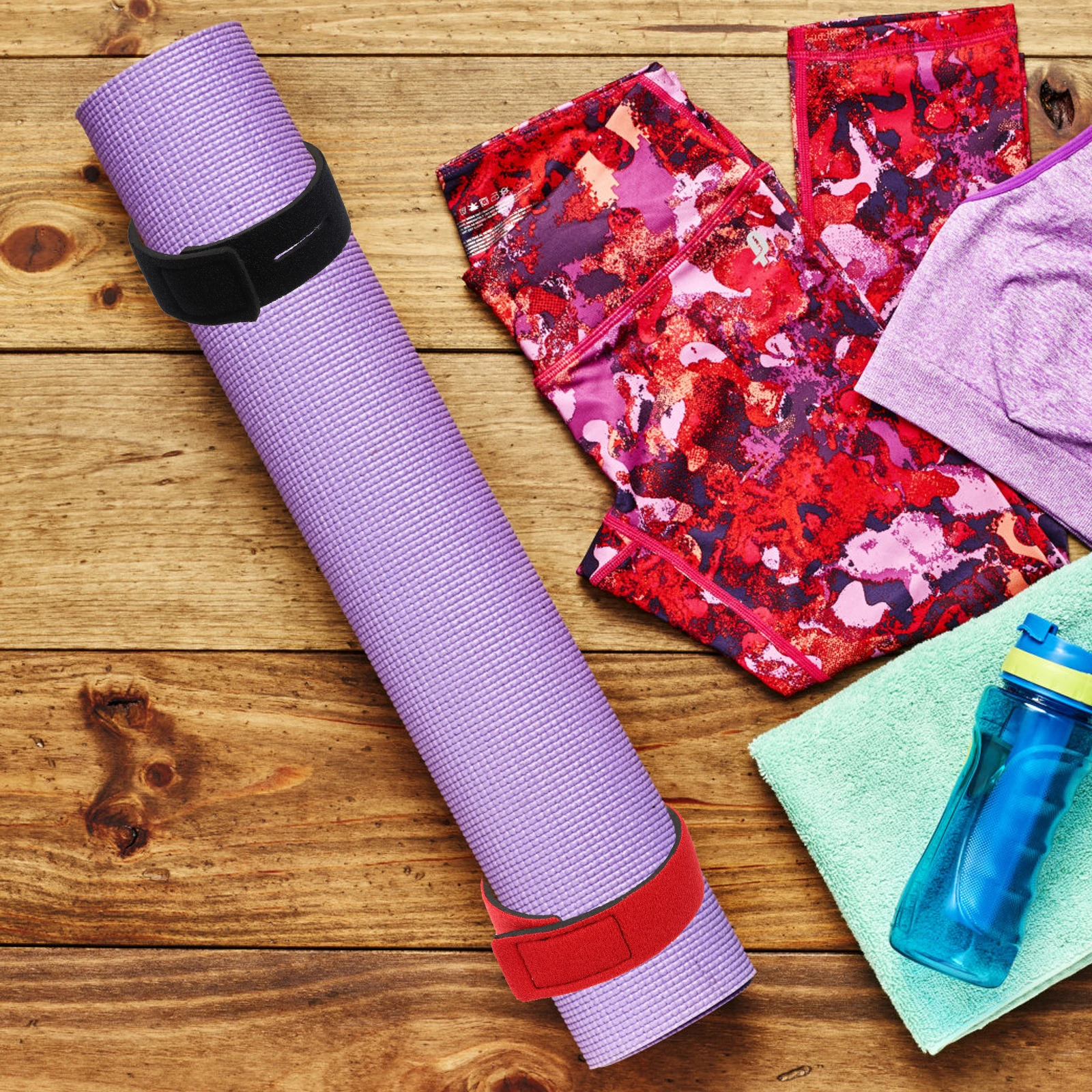 

4 Pcs Fishing Rod Carrier Adjustable Straps Elastic Pole Holders Durable Travel Telescopic Wrap Belt Set For Rods