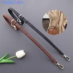 TINBERON-Correa de cuero de lujo para bolso, correa de hombro ajustable, Mini bolso de bola de masa hervida, correa de hombro de repuesto DIY, accesorios de bolso