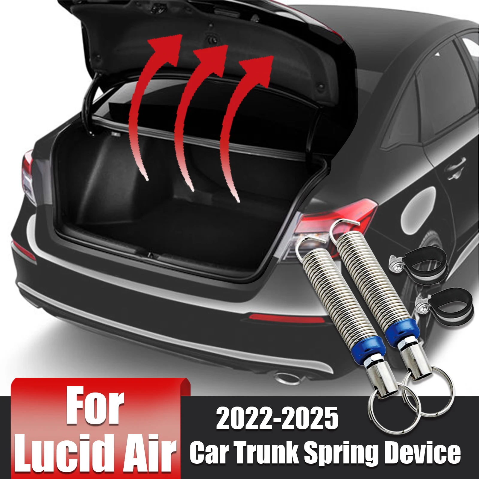 For Lucid Air 2022-2025 Trunk Lift Spring Device Sedan Trunk Lifter Trunk Lid Automatic Opening Tool Spring Auto Accessories