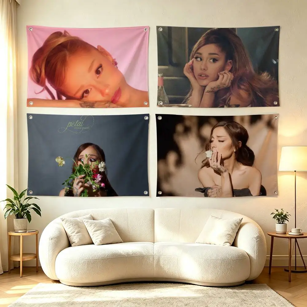 Singer Ariana Grande Flags Wall Hanging Tapestry Outdoor Garage Room Decorative flag Background Blanket