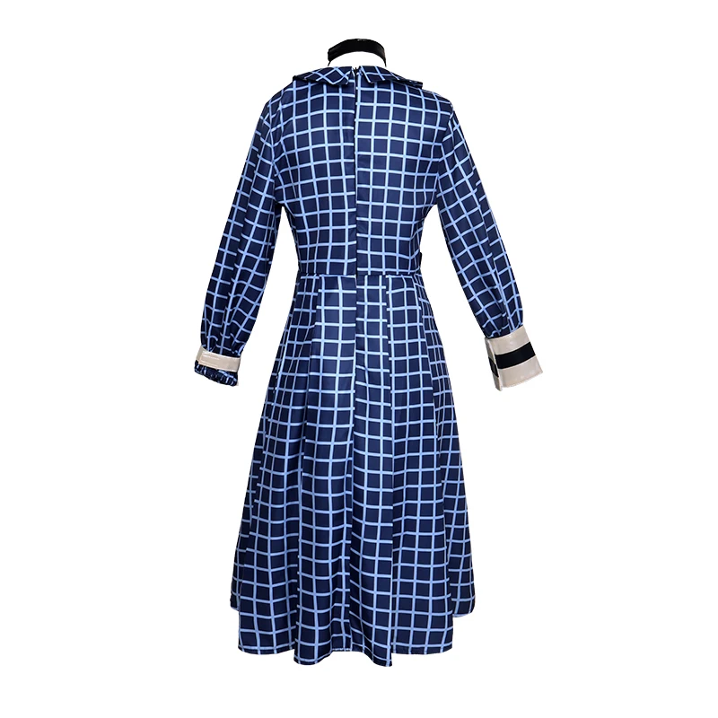 Аниме Orphan Esther Косплей Синее платье с длинными рукавами Костюм Парик для женщин и девочек Необычный костюм Хэллоуин Вечерние сценические костюмы Костюмы