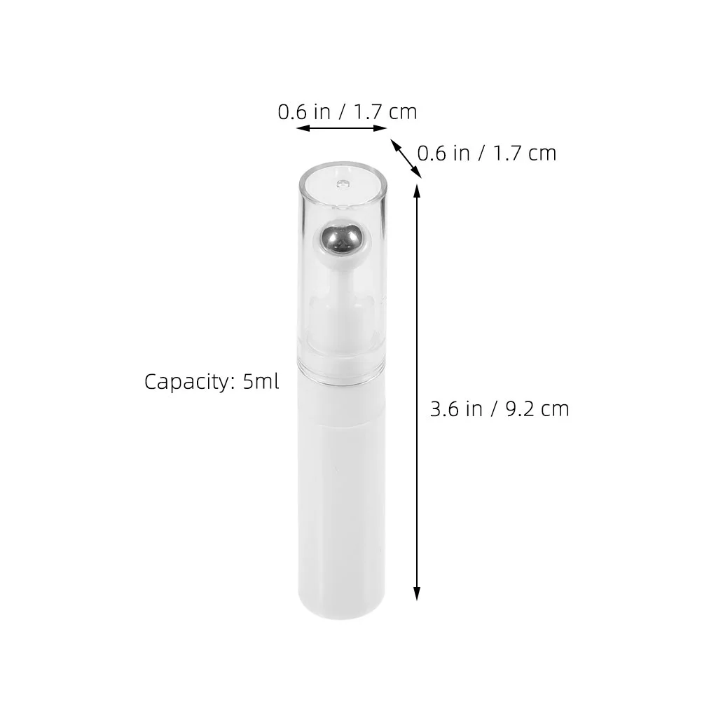 Travel Hand Eye Cream Roller Serum Empty Bottle Applicator Tool Bottled Refillable White Ball Bottles