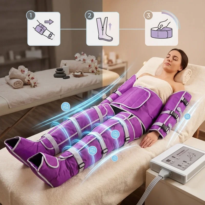Professional Pressotherapy Suit Air Pressure Massage Lymphatic Drainage Machine Pressoterapia Body Shaping Equipment